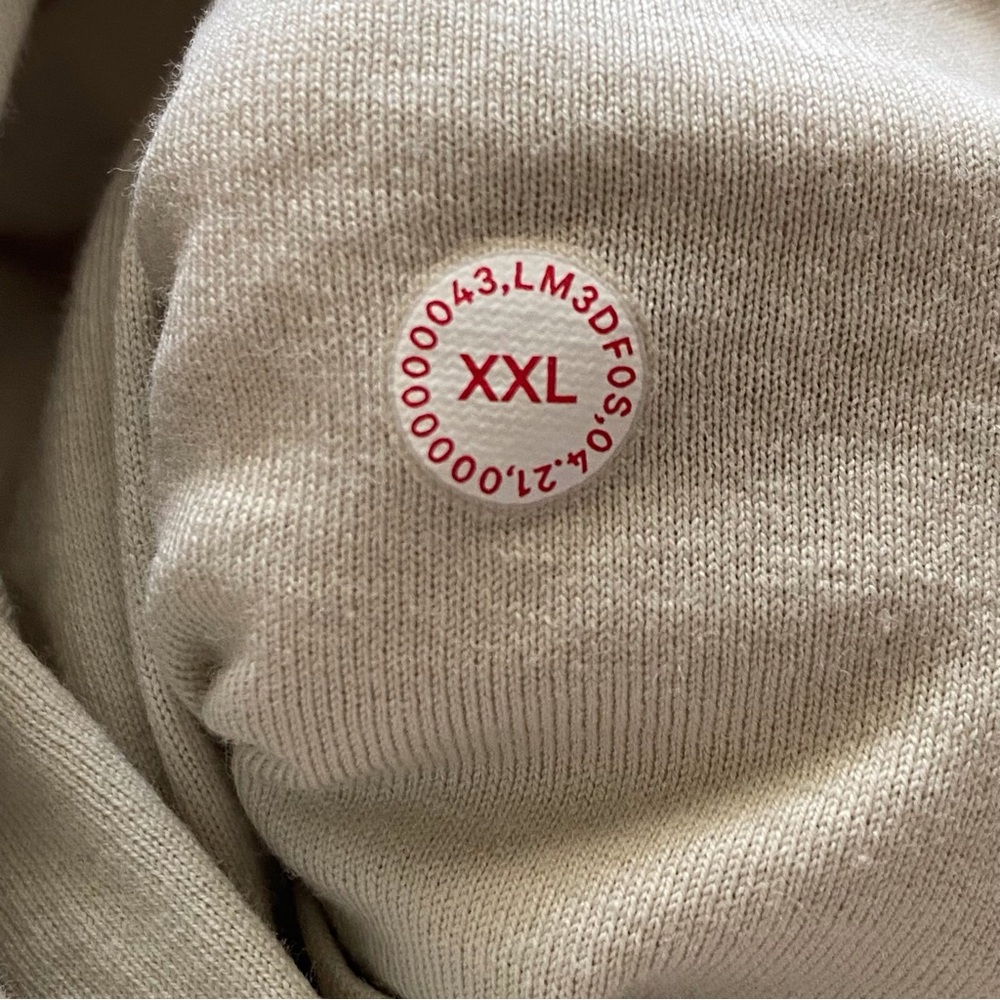 Lululemon Team Canada City Sweat Pullover Hoodie Men XXL Metamorphosis Beige - Picture 9 of 15